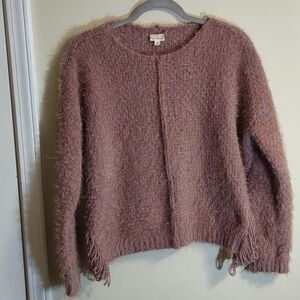 Hem & Thread fuzzy oversized pullover sweater